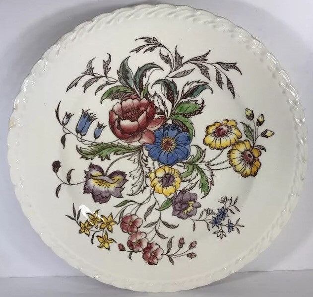 Vintage Vernon Kilns MAY FLOWER Hand Painted Dinnerware Collection USA