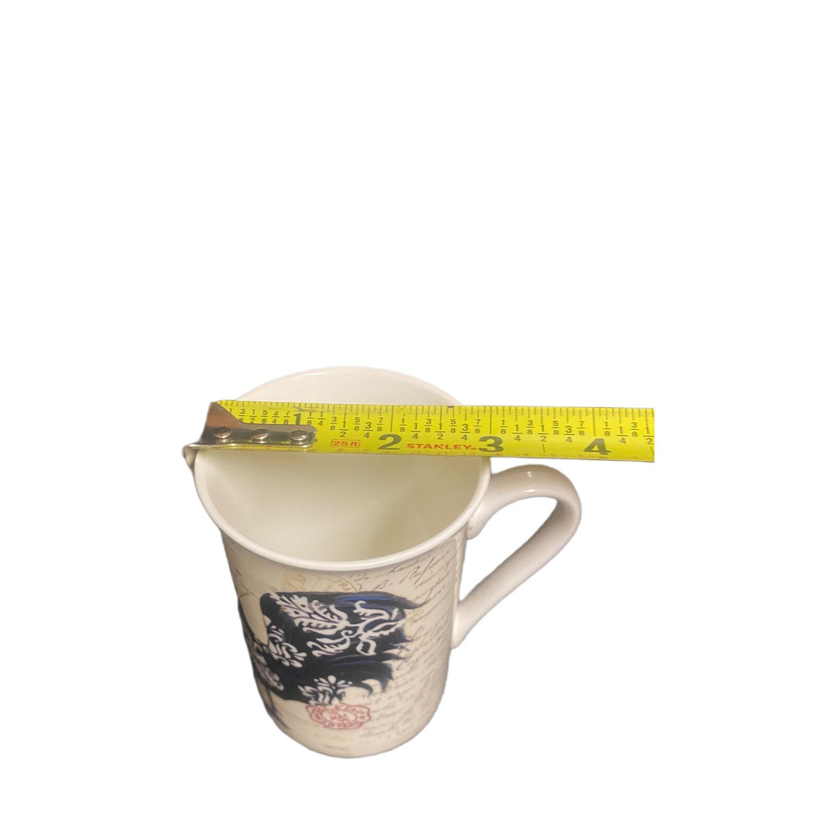 JASON Damask Rooster Mug Fine Bone China Coffee Tea Cup