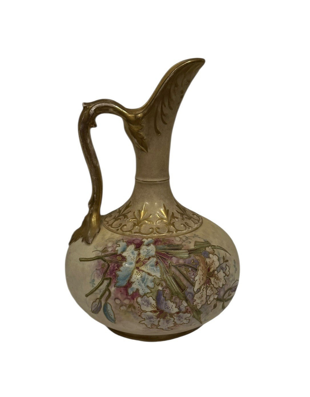 Royal Bonn Art Nouveau floral ewer, Franz Anton Mehlem’s Bonn, Germany