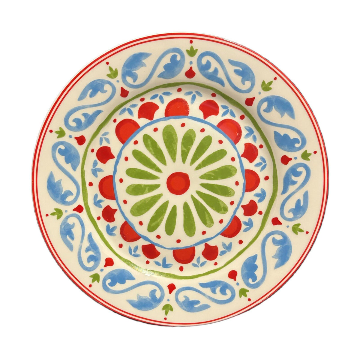 Dover & York 2- Dinner Plates Mediterranean Style Vintage Ceramic Dinnerware