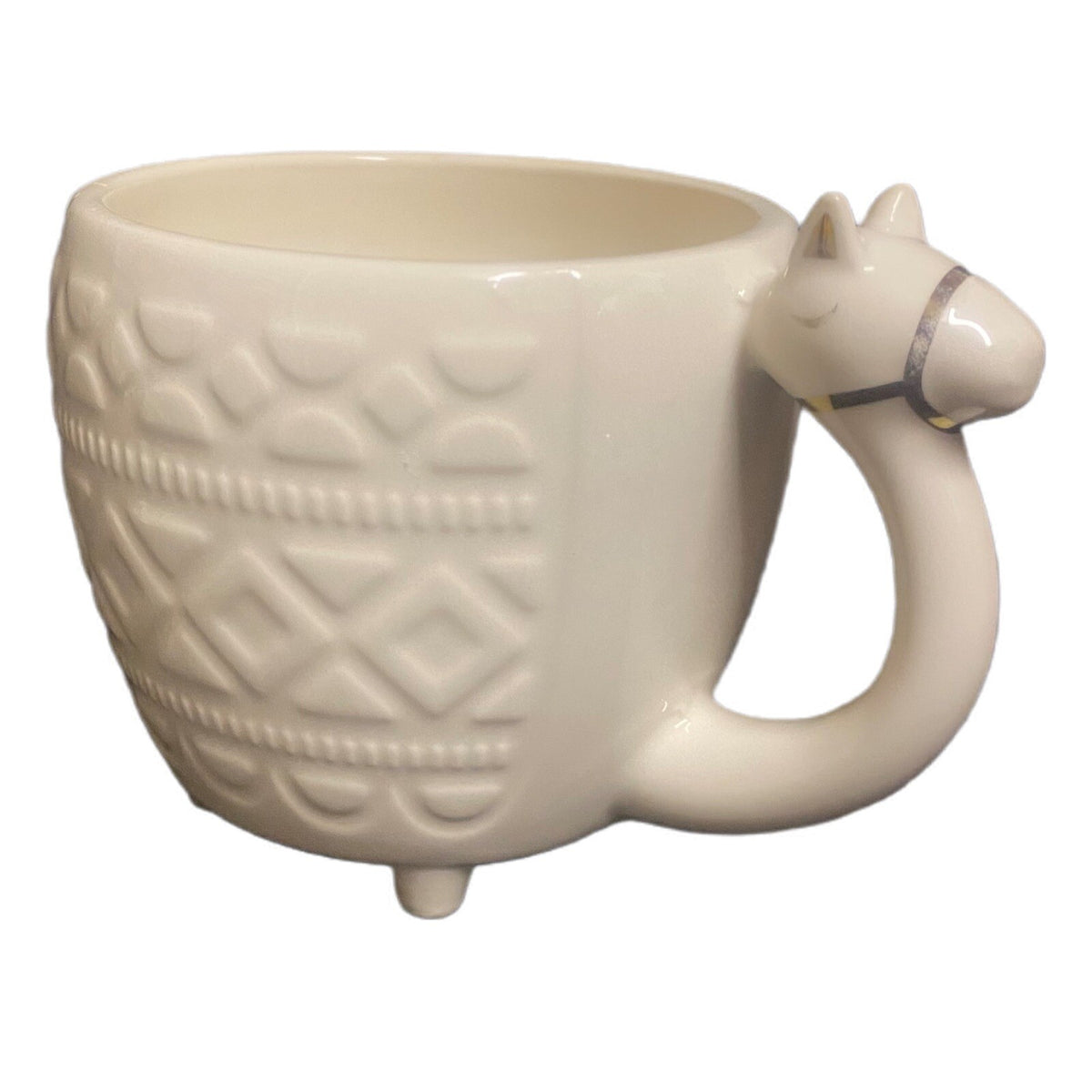 Target OPAL HOUSE Mug Camel Handle Ceramic Coffee Tea Cup LLama Gold Accents