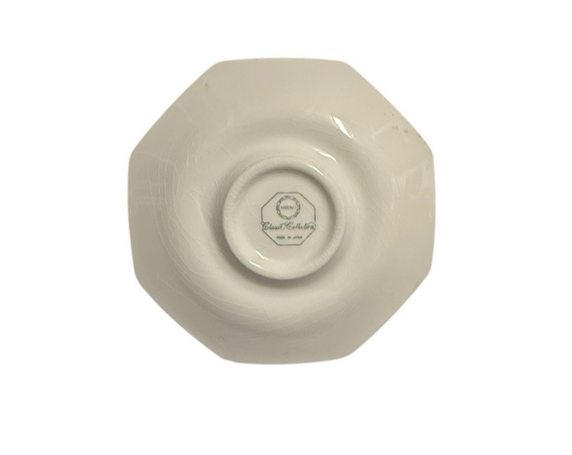 Nikko Classic Collection Daffodil Octagonal Saucers Set 2 6 1/8” Japan