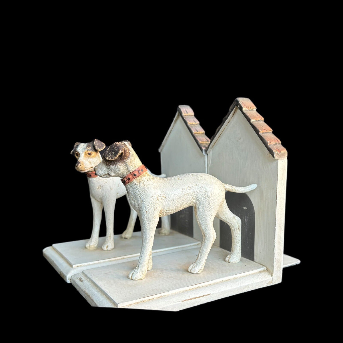 Terrier Breed Bookends Dog Figurines Collectable Statues Holder For Books