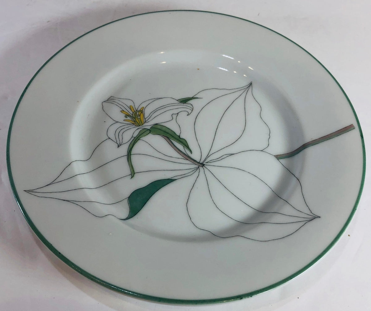 Block Spal "TRILLIUM" Watercolors, Goertzen, Flowers Dinnerware Collection 
