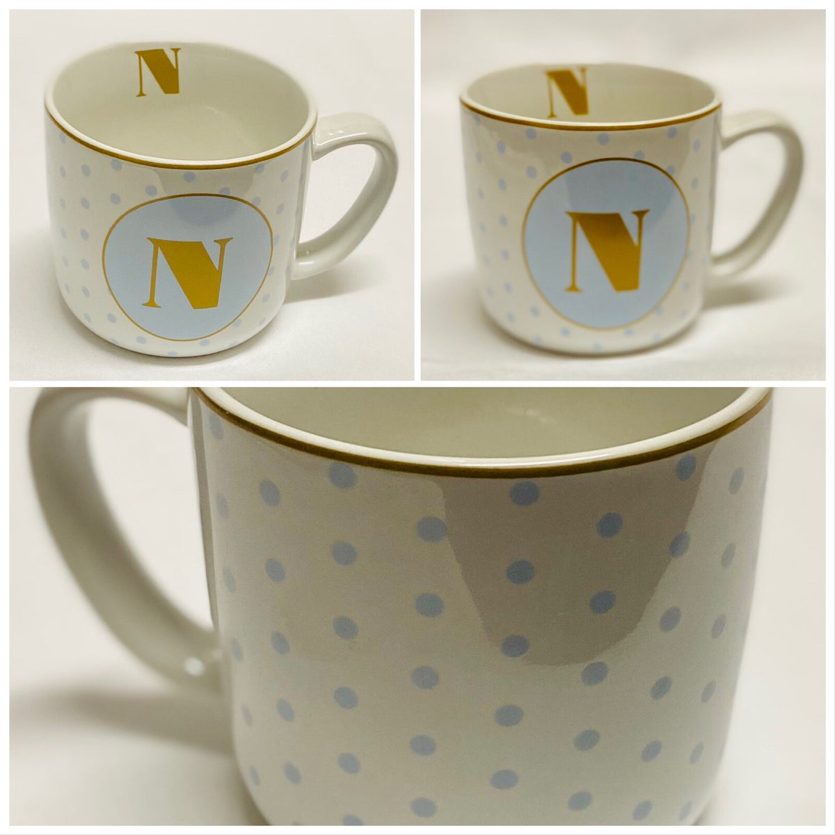 Target Stoneware Monogram Coffee Mug Personalized Name Cup Initial Letter 14 oz.