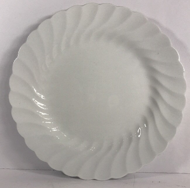Johnson Brothers 3-Bread & Butter Plates Regency White Swirl England 6 1/4" D
