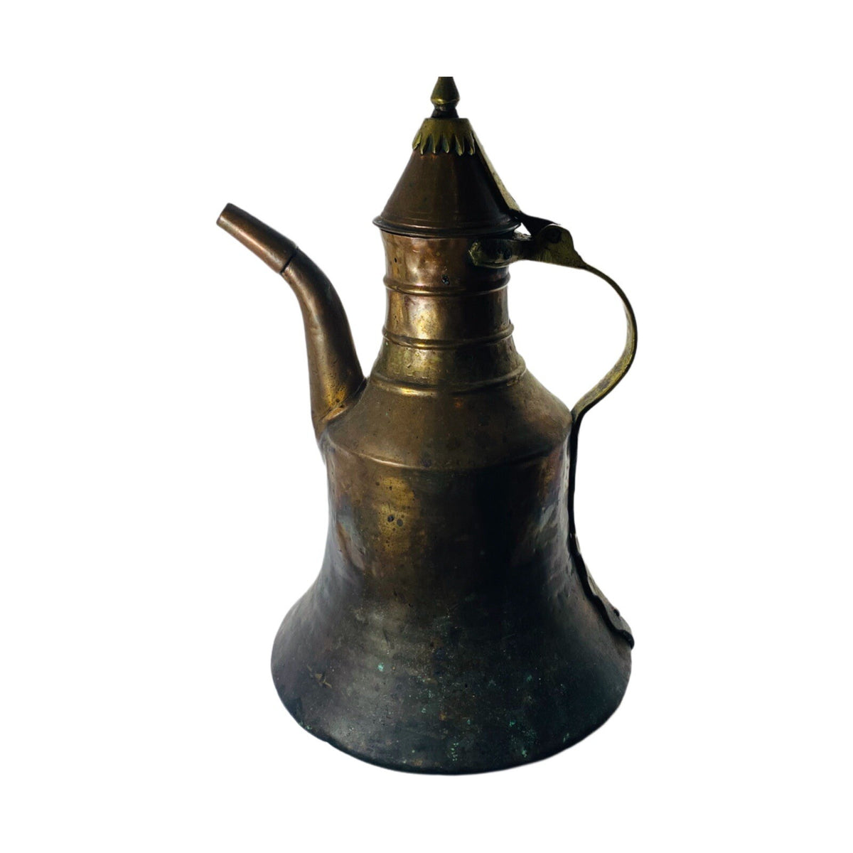 Vintage Copper Turkish Kettle Middle Eastern Arabic Dallah Hammered Coffee Pot