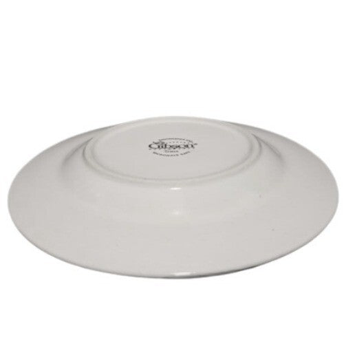 Gibson Designs SPRING MONARK 4-Rim Soup Bowls 8 1/2" D Butterfly Plant Panels
