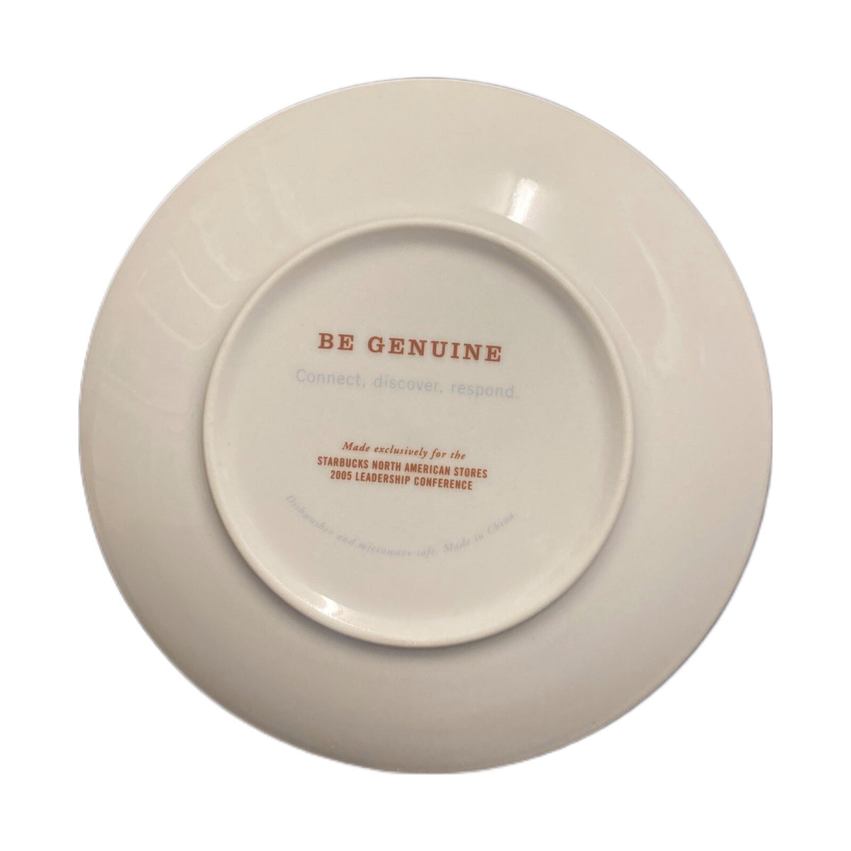 Starbucks Set of 6 Collectable Dessert Plates Leadership Conference 2005- 6"D