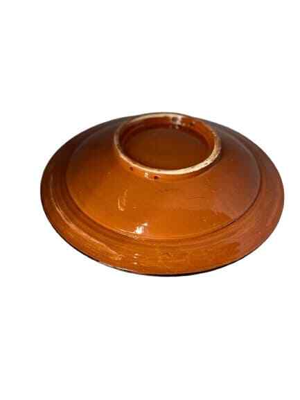 WARDA Blue Moroccan 13.5” Terracotta Platter – Hand-Painted Serving Dish Art