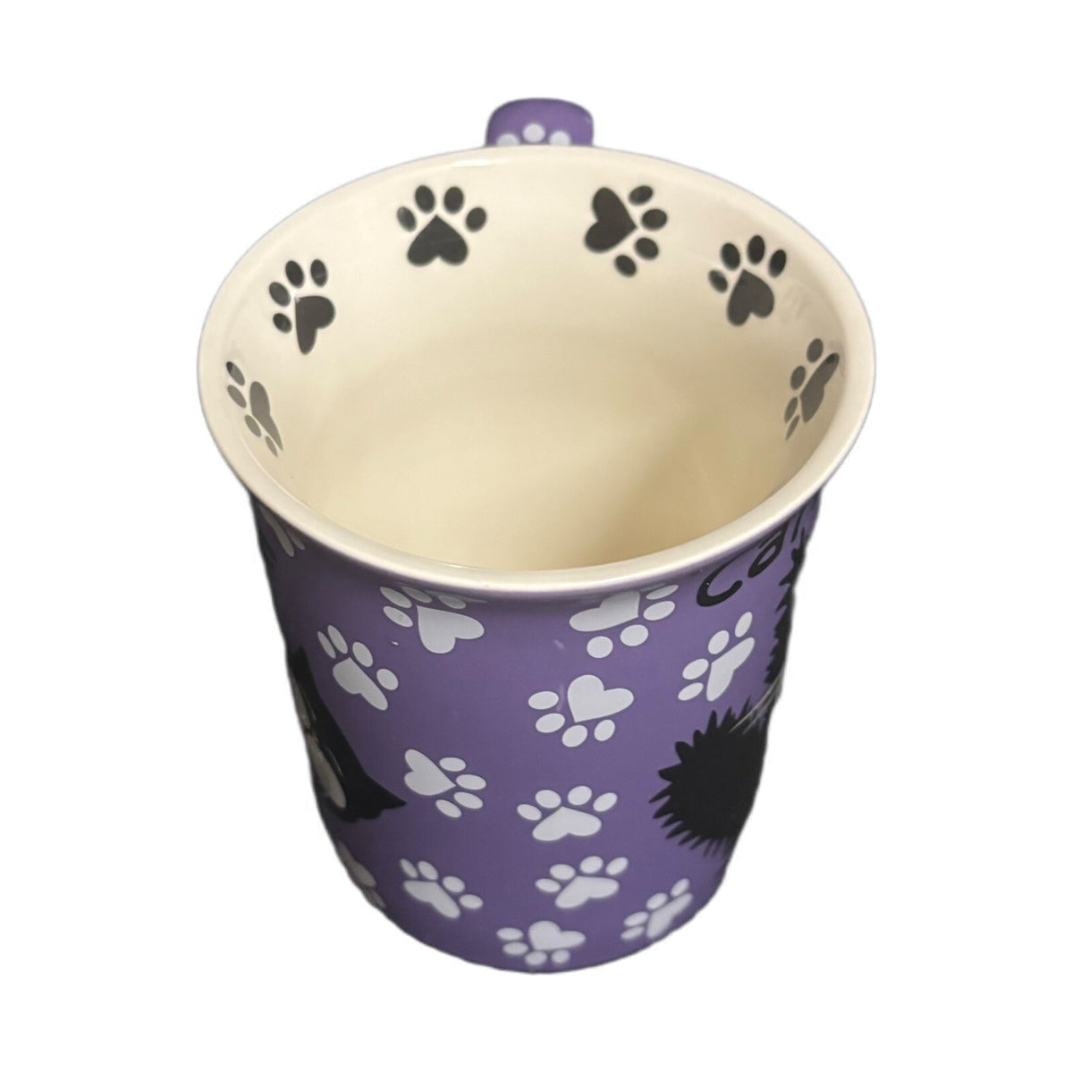 Lorrie Veasey Mug Cat Our Name Is Mud  16 Oz Kitty Coffee Tea Cup DECATFFEINATED