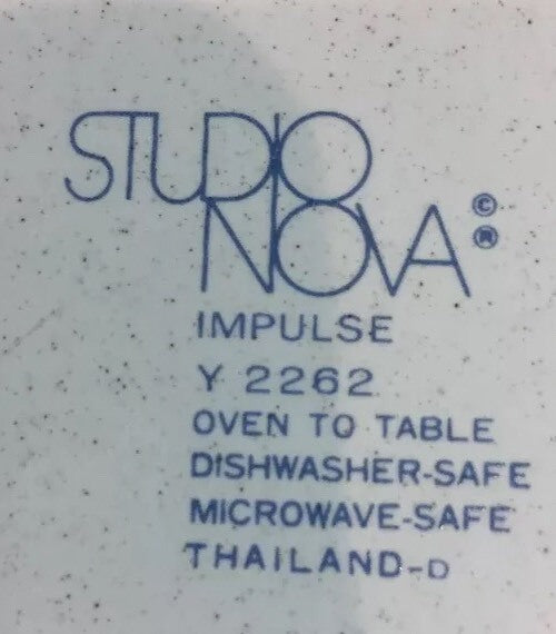 IMPULSE Studio Nova 4 Rim Soup/Pasta Bowls Oven To Table Y-2262