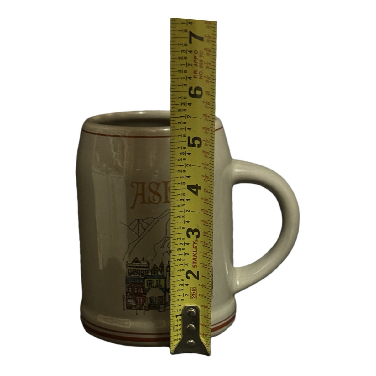 Vintage ASPEN Beer Stein Tankard Mug by Jim Ford Collectible Pottery
