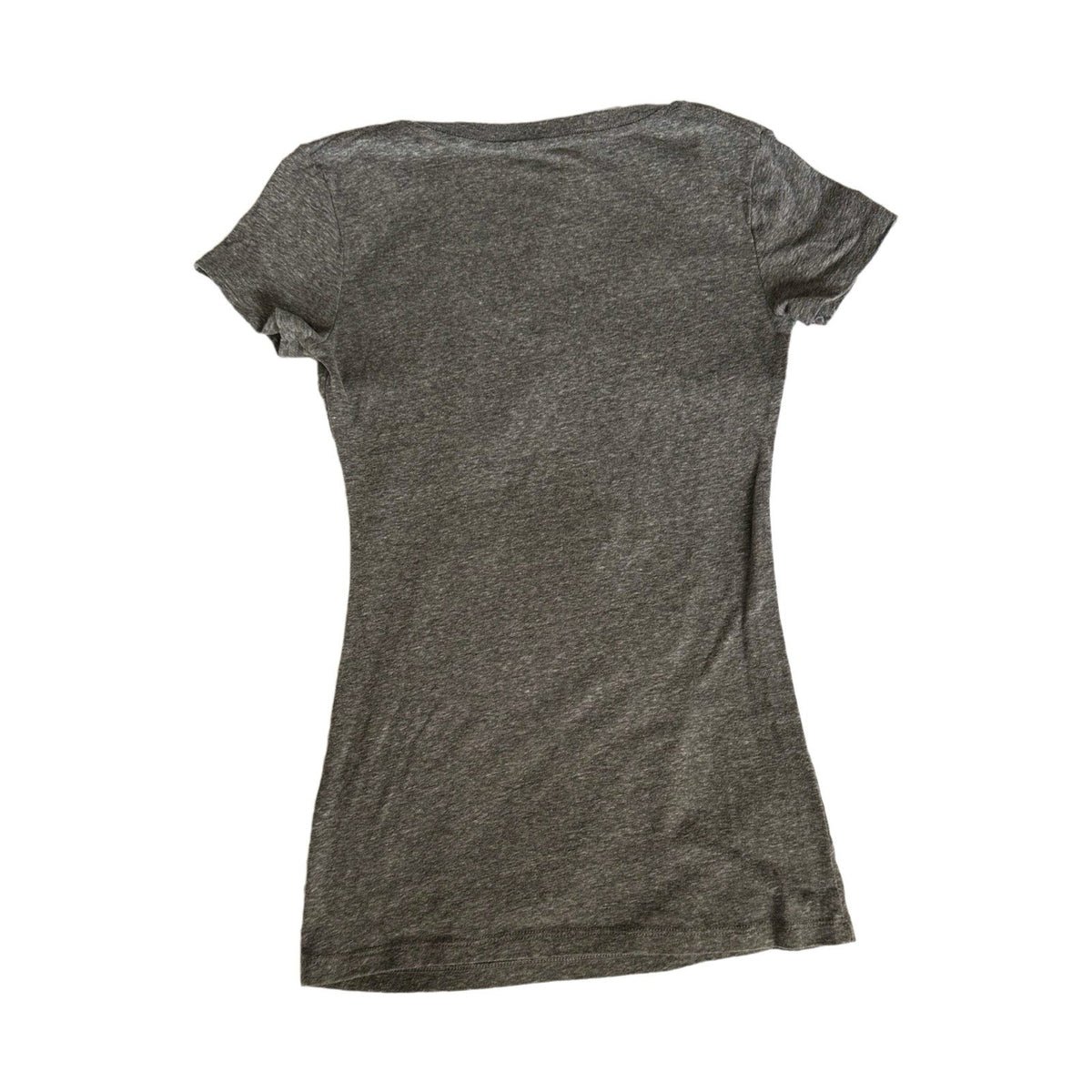 Disney Mickey Mouse Gray V-Neck T-Shirt Women’s Small Graphic Tee Classic S