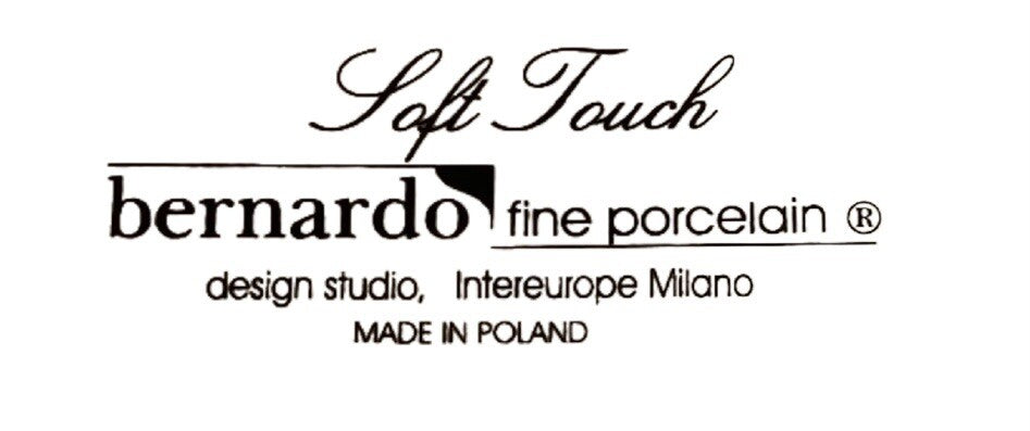 Bernardo Soft Touch 6-Square Salad Plates Poland InterEurope Milano Porcelain
