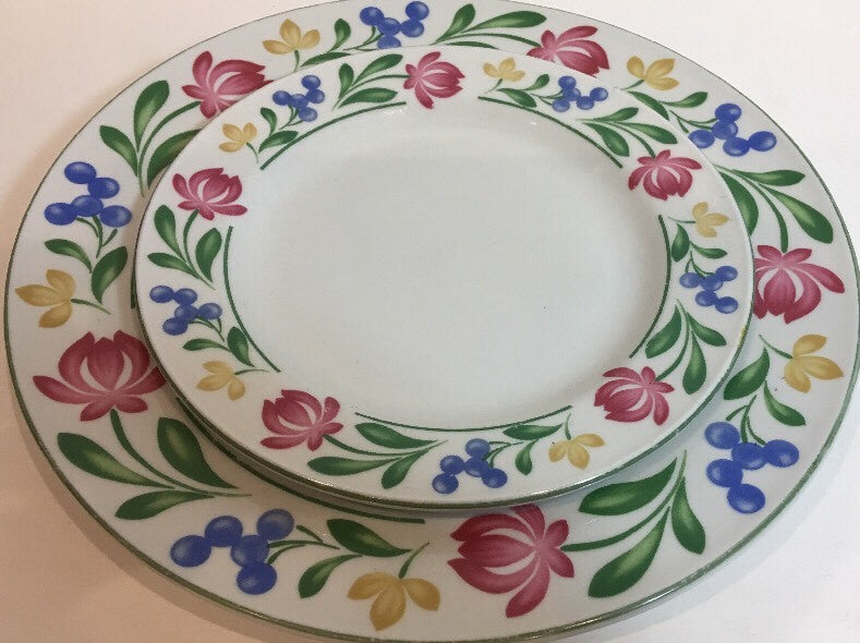 Farberware DORCHESTER 2 Piece Place Setting Set For 1 Oven Safe Stoneware 368 A