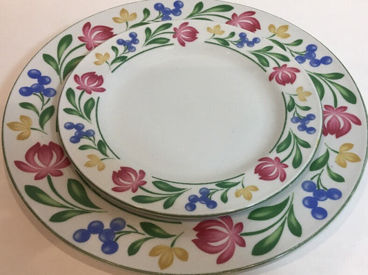 Farberware DORCHESTER 2 Piece Place Setting Set For 1 Oven Safe Stoneware 368 A