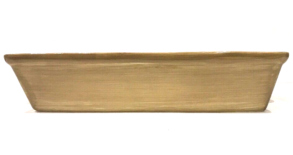 HAUSENWARE Tray With Handles Ceramic Rectangular Serving Platter Pumpkin 13.5" L
