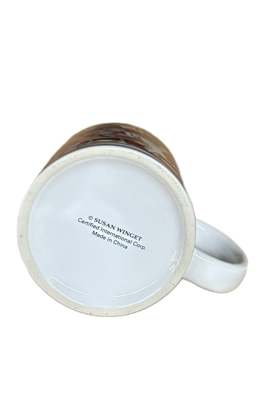 SUSAN WINGET 2-Mugs Certified Int’l Winter Coffee Tea Ceramic Holiday Cups