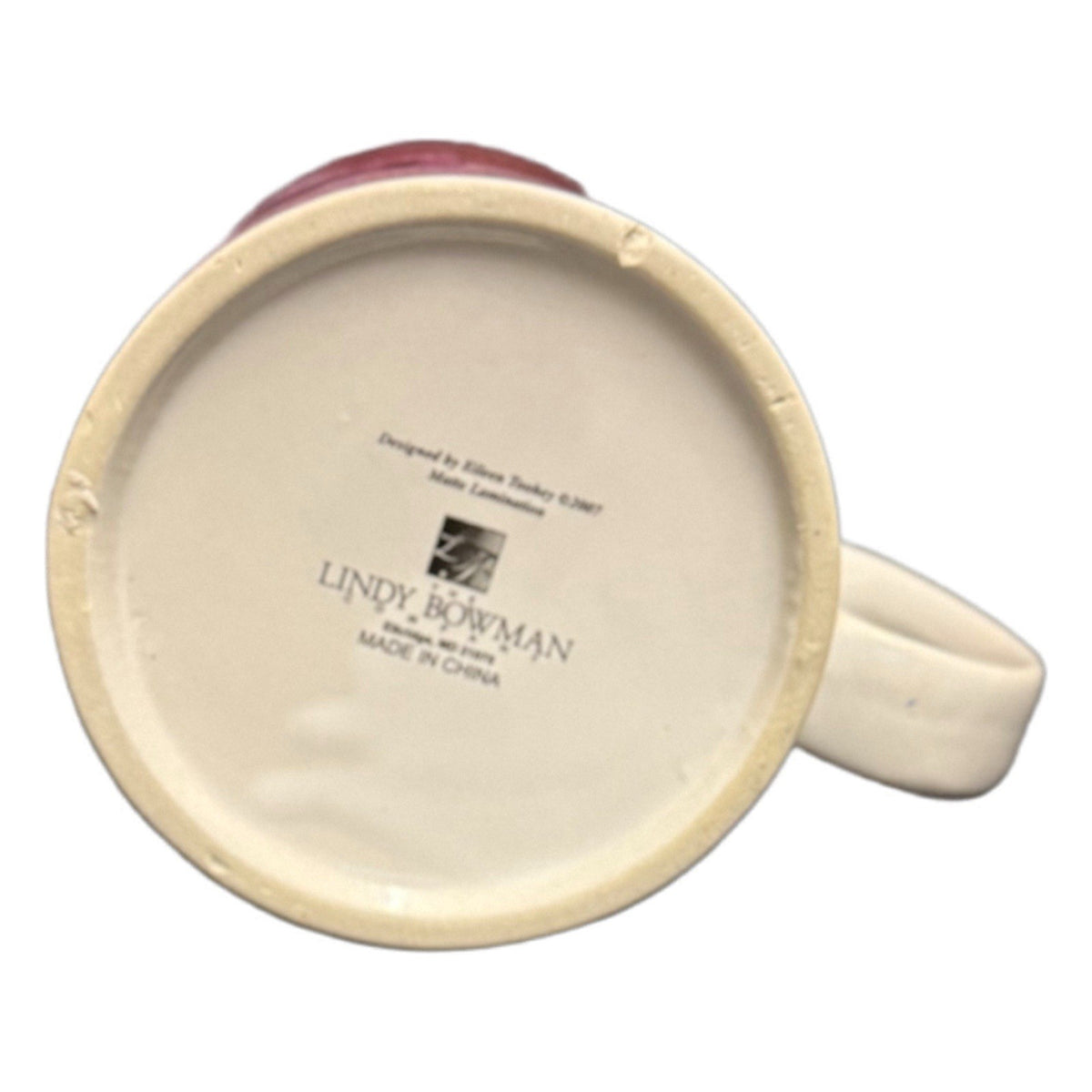 Eileen Toohey BE MINE Mug Lindy Bowman Pink Red Hearts Love Ceramic Coffee Cup