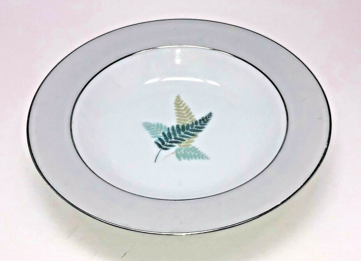 Vintage China Noritake "FERNWOOD" Japan Dinnerware Collection 5444 Platinum Band