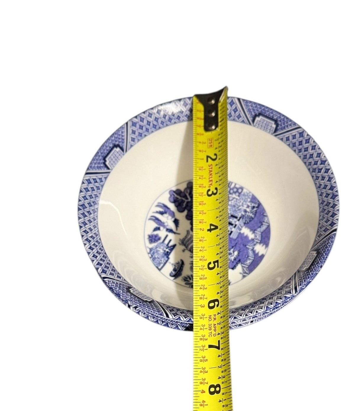 Royal Cuthbertson Blue White Bowls Set of 3 Porcelain China Pattern 6.5"D x 2"H