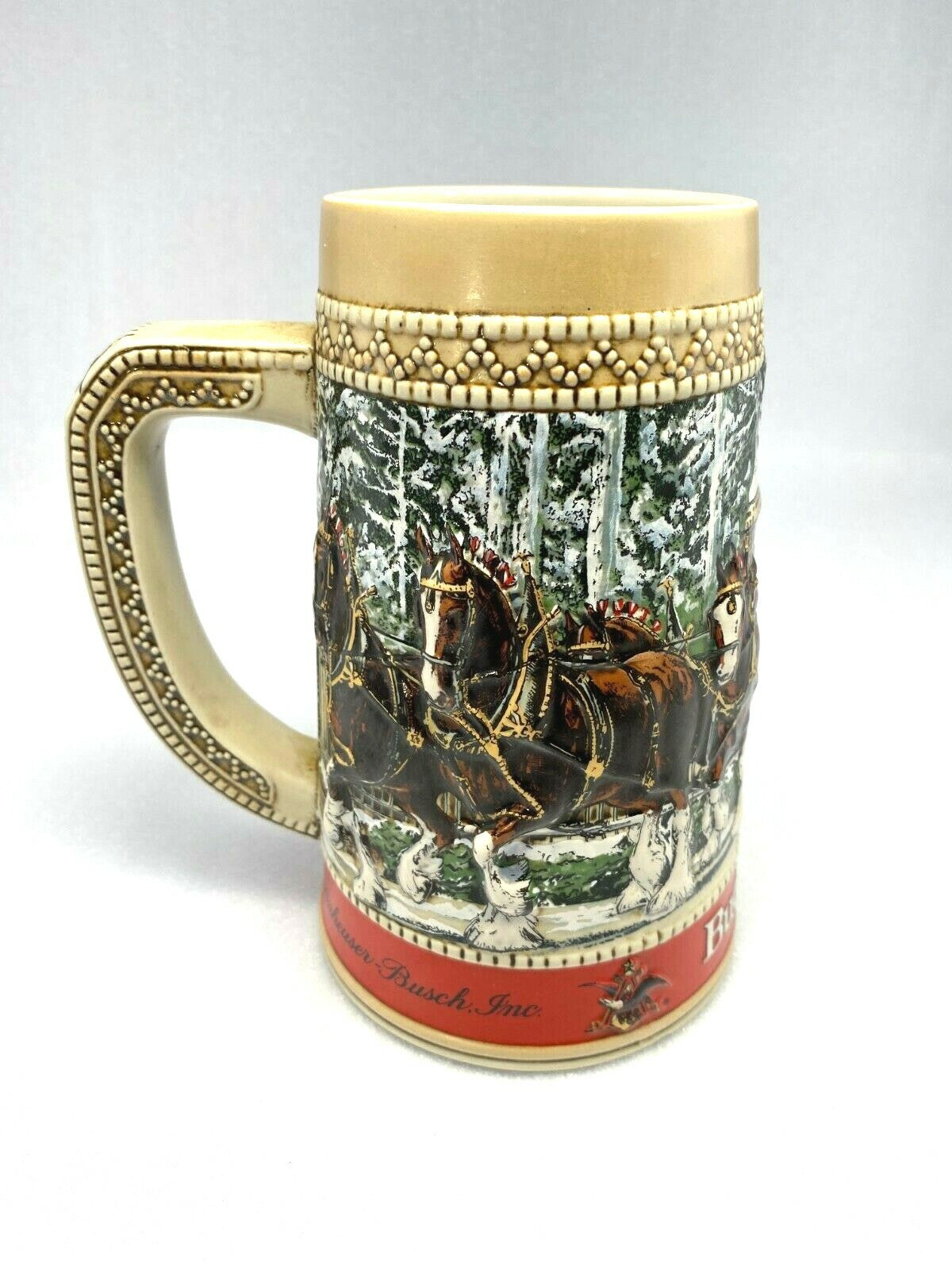 Anheuser Busch Budweiser Mug Collection Stein Budweiser Collectible Drinkware 
