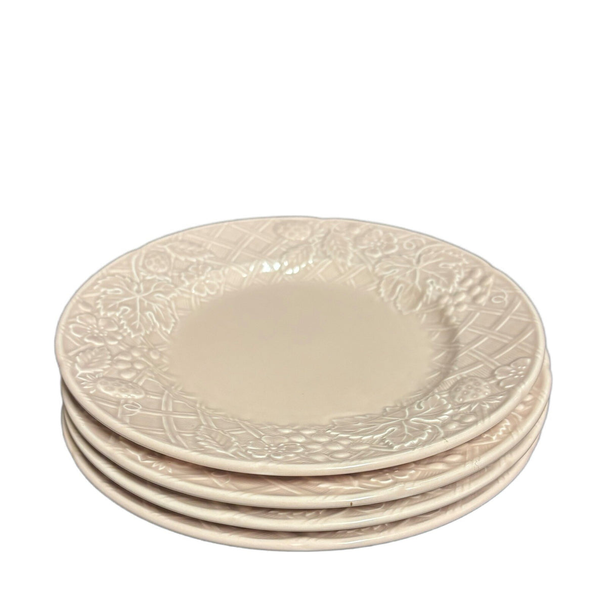 Mikasa 4-Salad Plates ENGLISH COUNTRYSIDE PINK 8 1/4"D DP100 Ceramic Dessert