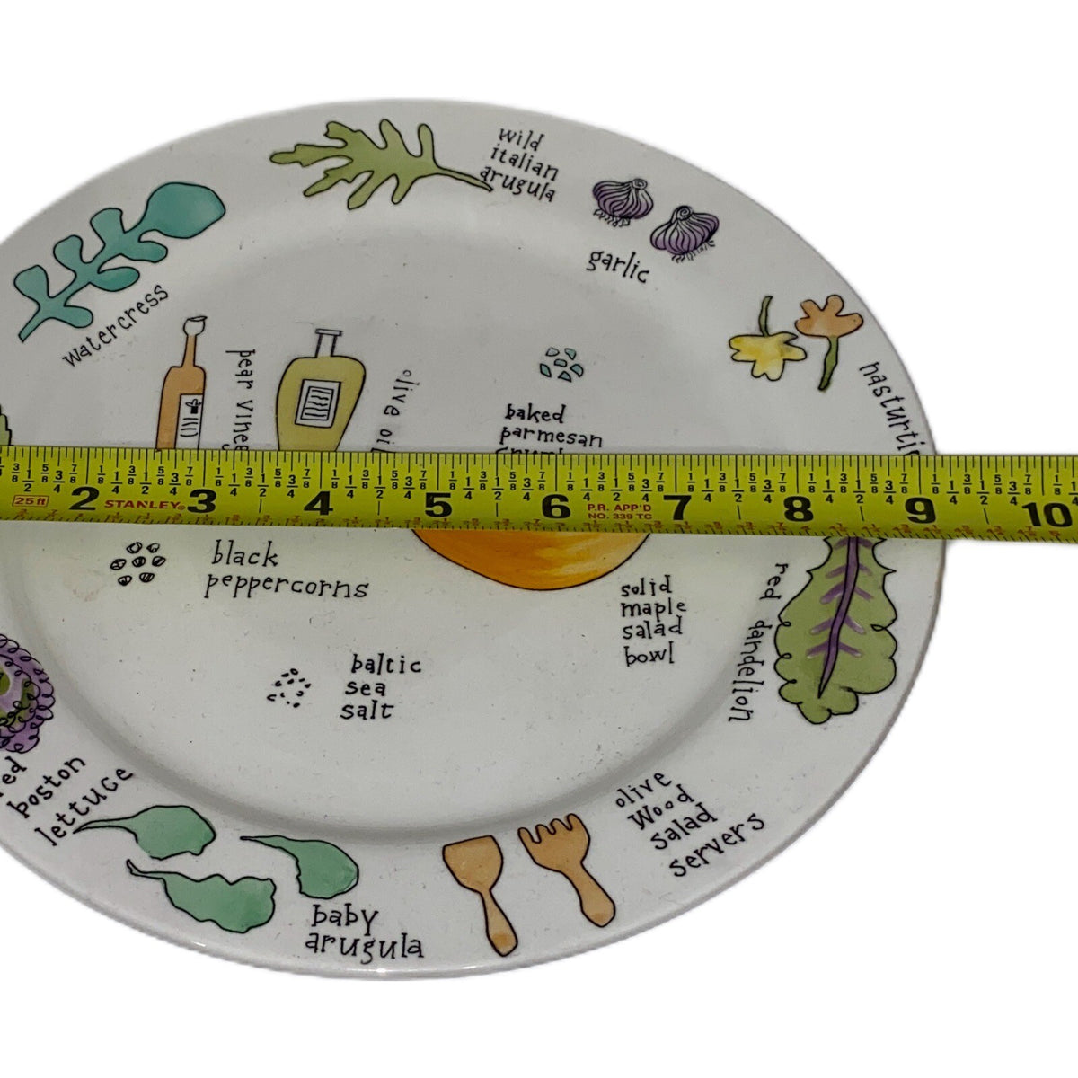 URSULA DODGE SALAD DAYS 4 Luncheon Plates Signature Housewares Salad Dish 9 1/8"