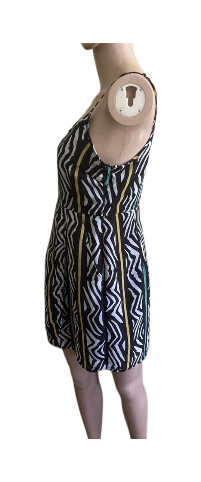 Forever 21 Sundress Mini Dress Women's Size MM Zig Zag Stripes