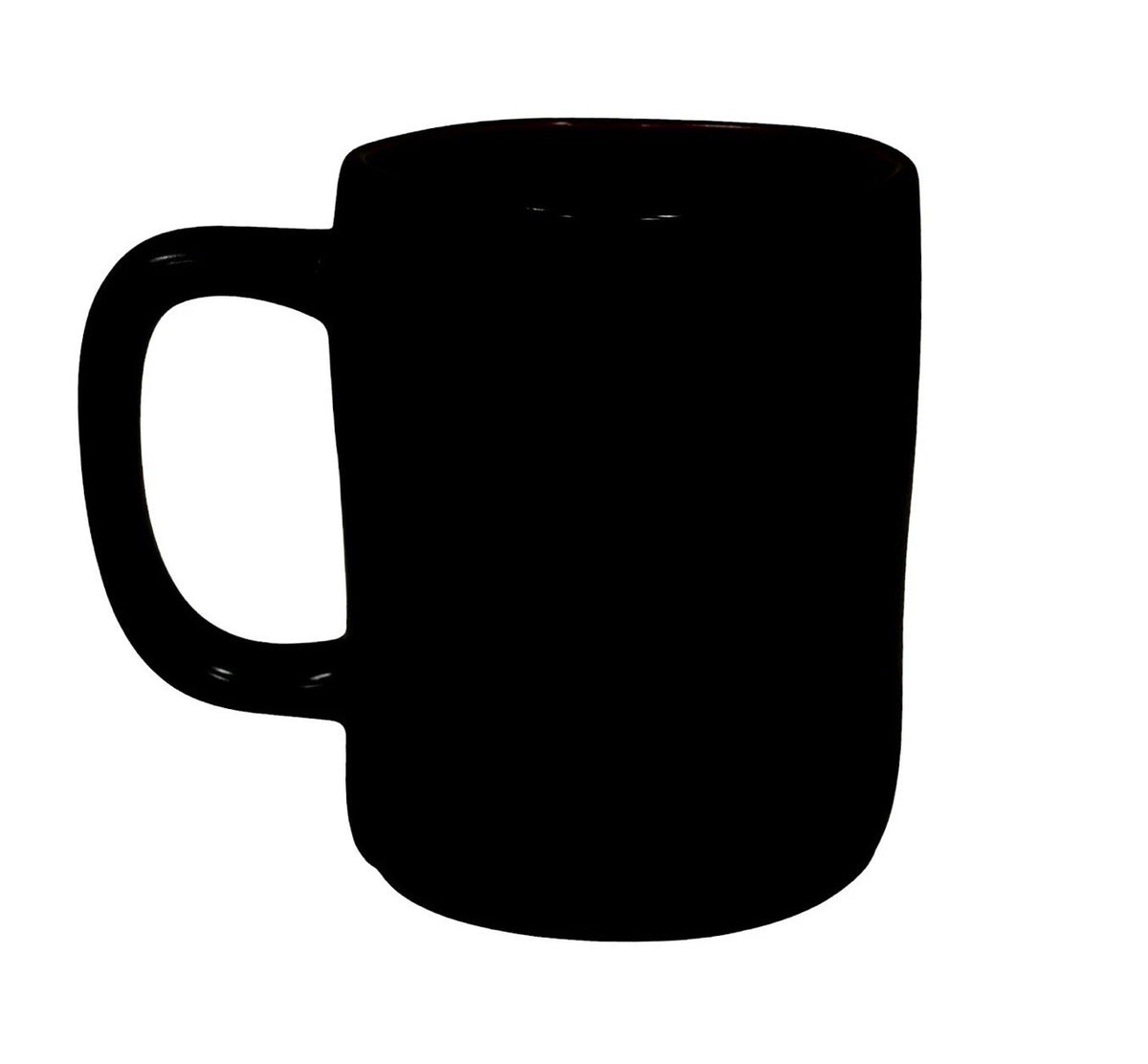 Rae Dunn VAMPIRE JUICE Black Ceramic Mug Red Interior Halloween 16 oz