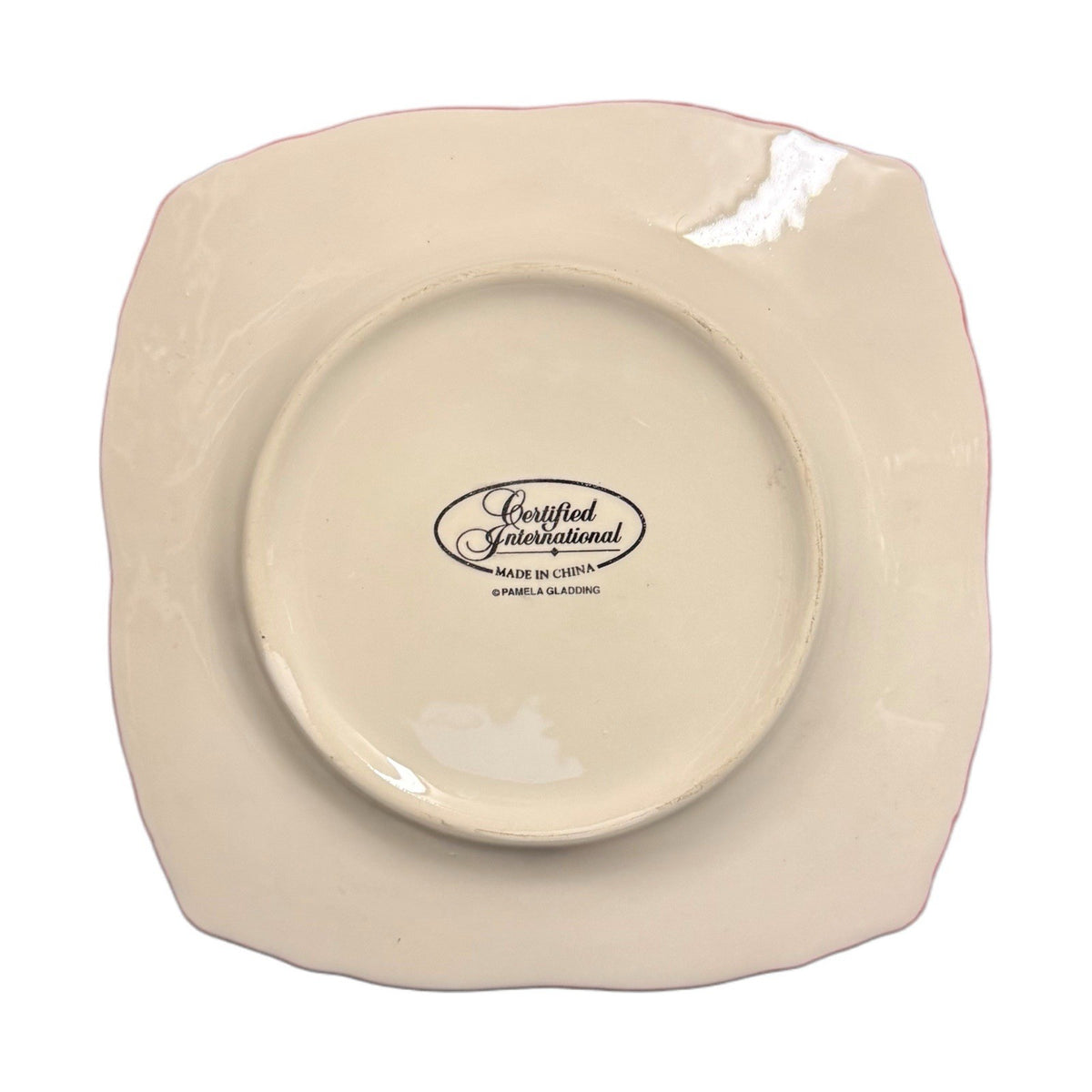 Certified Int’l Pamela Gladding Floral Luncheon Salad Plates Set of 4, 8.75”
