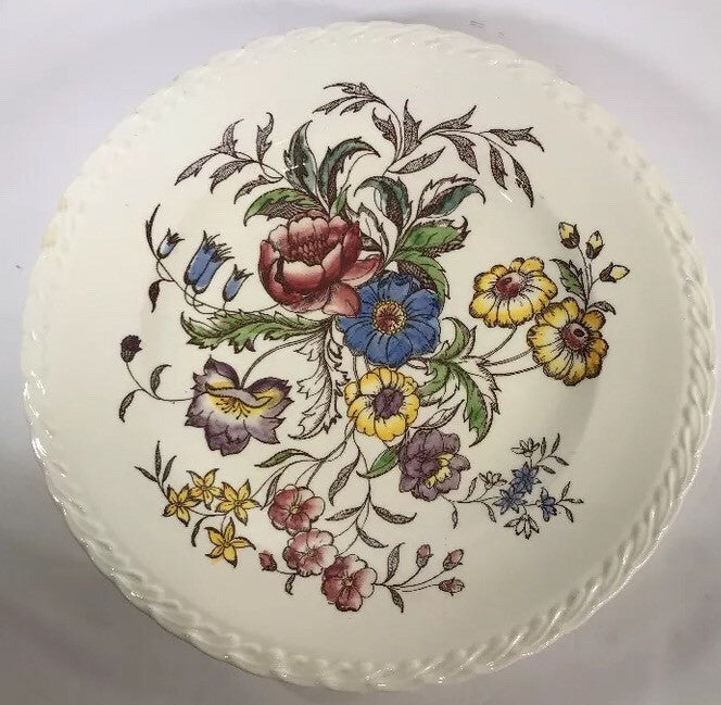 Vintage Vernon Kilns MAY FLOWER Hand Painted Dinnerware Collection USA