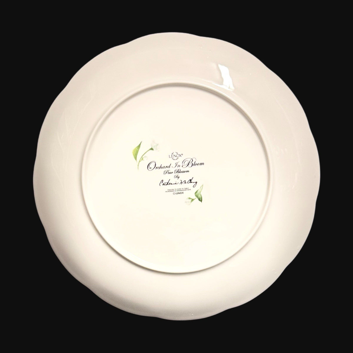 Lenox Pear Blossom Plates Set of 5 – Catherine McClung Orchard in Bloom 11” D