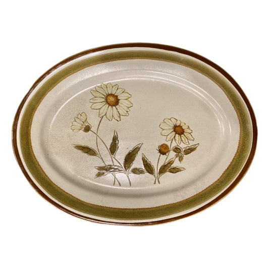 Vintage COUNTRY ROADS Platter Stoneware Serving Dish COUNTRY MORN Collection