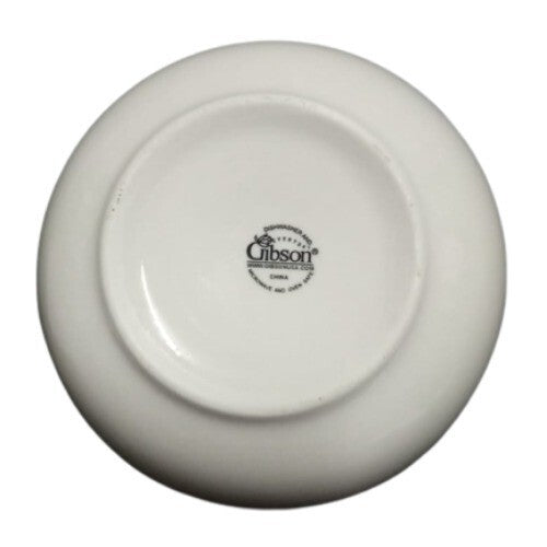 Gibson ROMAN OLIVE 5 Cereal Soup Bowls 6” Hand Painted Yellow Olive Branch