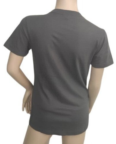 Next Level T-Shirt ABSTRACT Hearts & Flowers Graphic Neck Gray Tee MD Cotton Top