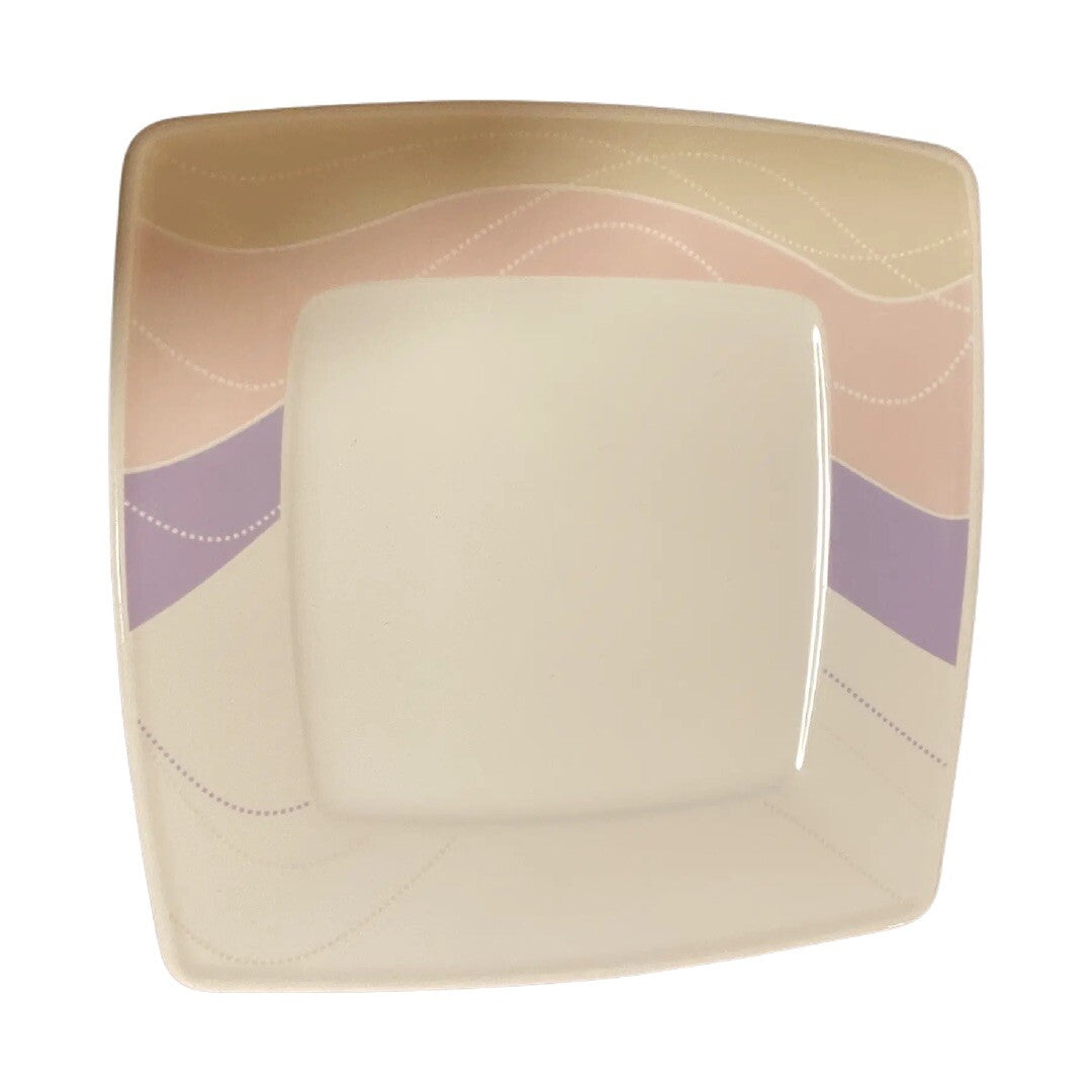Bernardo Soft Touch 6-Square Salad Plates Poland InterEurope Milano Porcelain