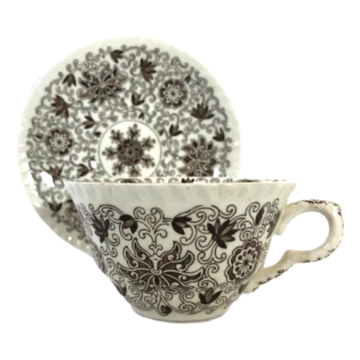 Mason’s Ironstone 2-Cups & 2-Saucers – Bow Bells – England Vintage Set