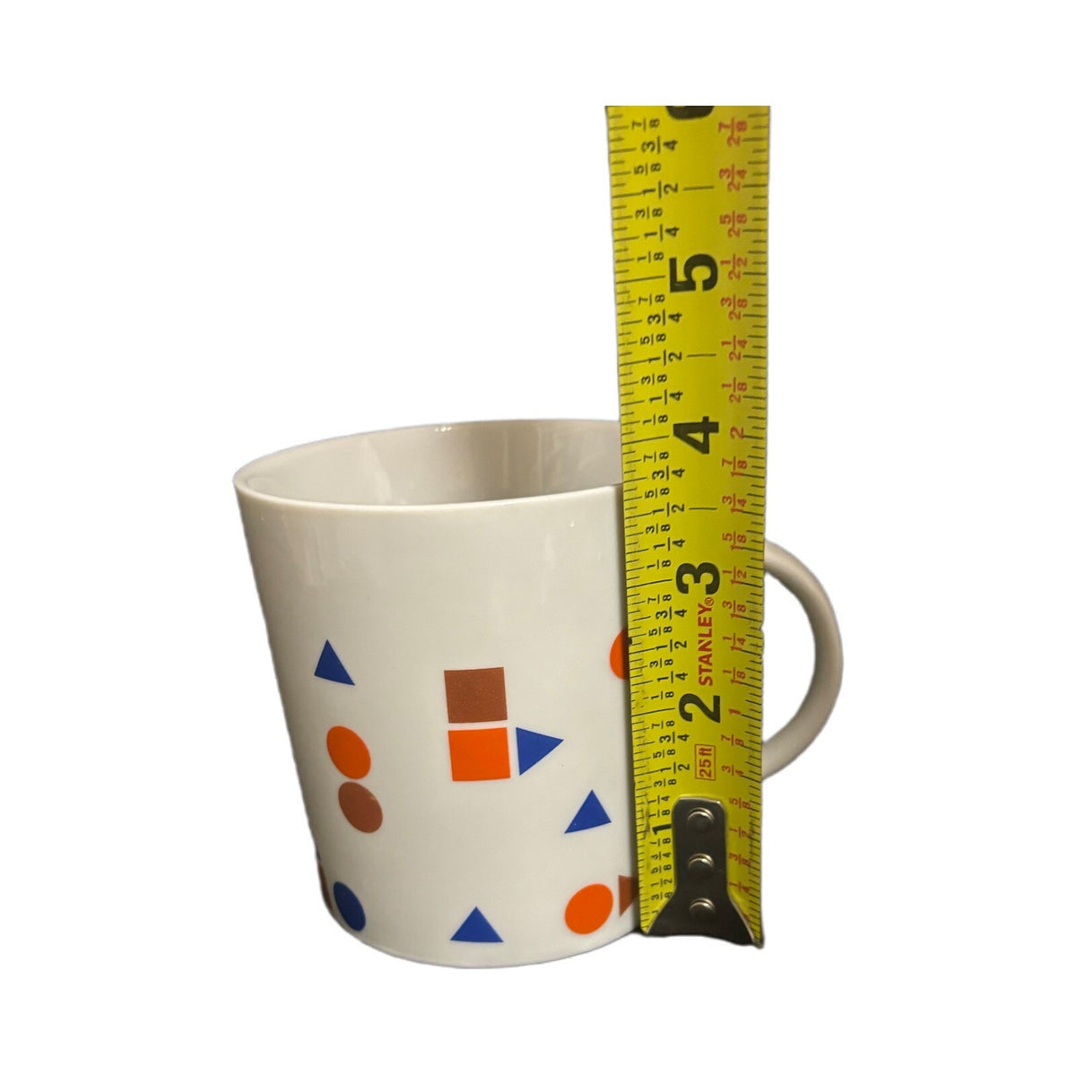 Xenia Taler MEMPHIS Mug White Porcelain Geometric Design Coffee Tea Cup