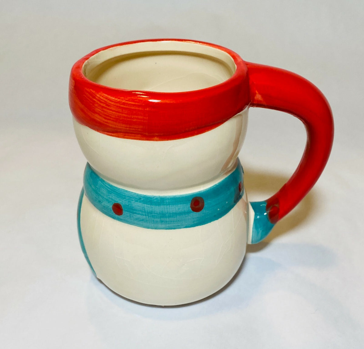 BAY ISLAND Snowman Ceramic Coffee Mug / Cup