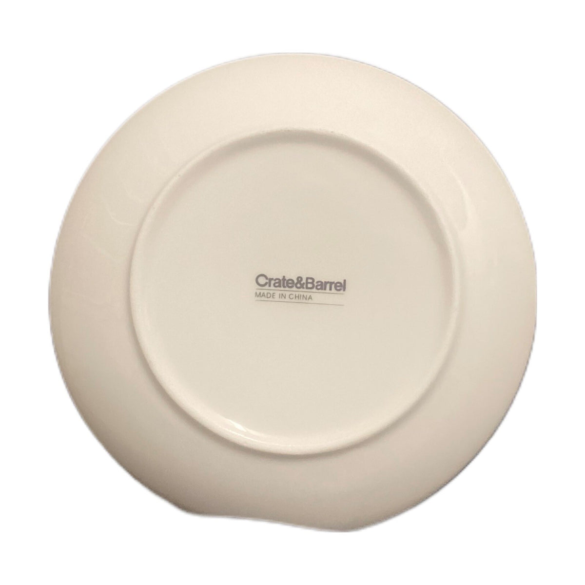 CRATE & BARREL 4 Dessert Plates Whimsical Trees Christmas Appetizer Bread Butter