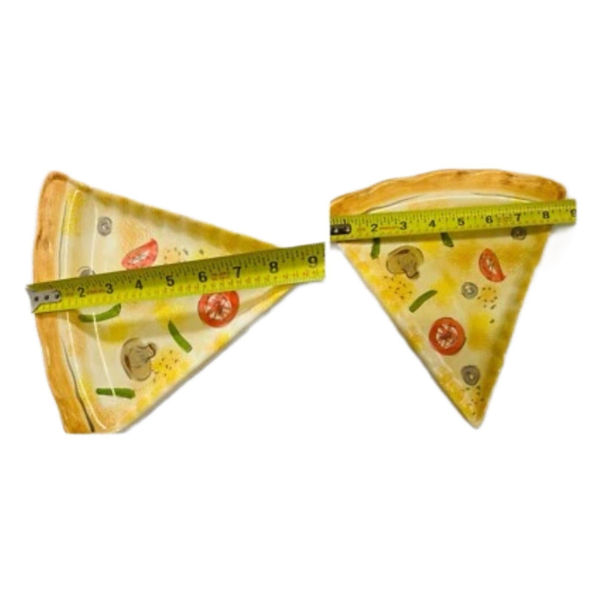 Tabletops Unlimited Pizza Slice Plates Set of 2 Kitchen Prep 201 Ceramic 9” L