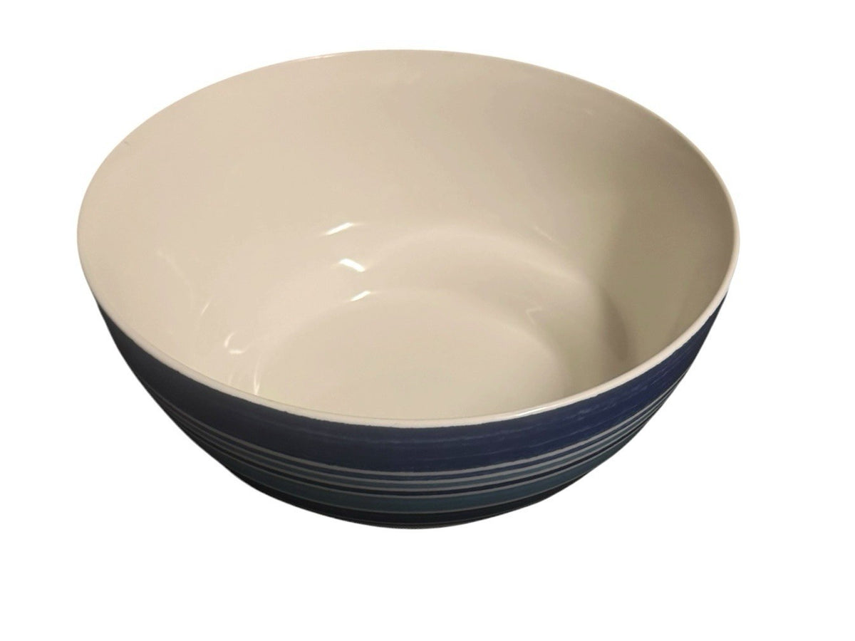 Johnson Brothers Farmhouse Kitchen Blue Stripe Serving Bowl England 10”D