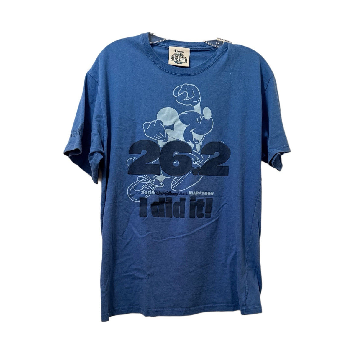 Disney 2009 Marathon T-Shirt Mickey 26.2 I Did It Wide World of Sports Champions