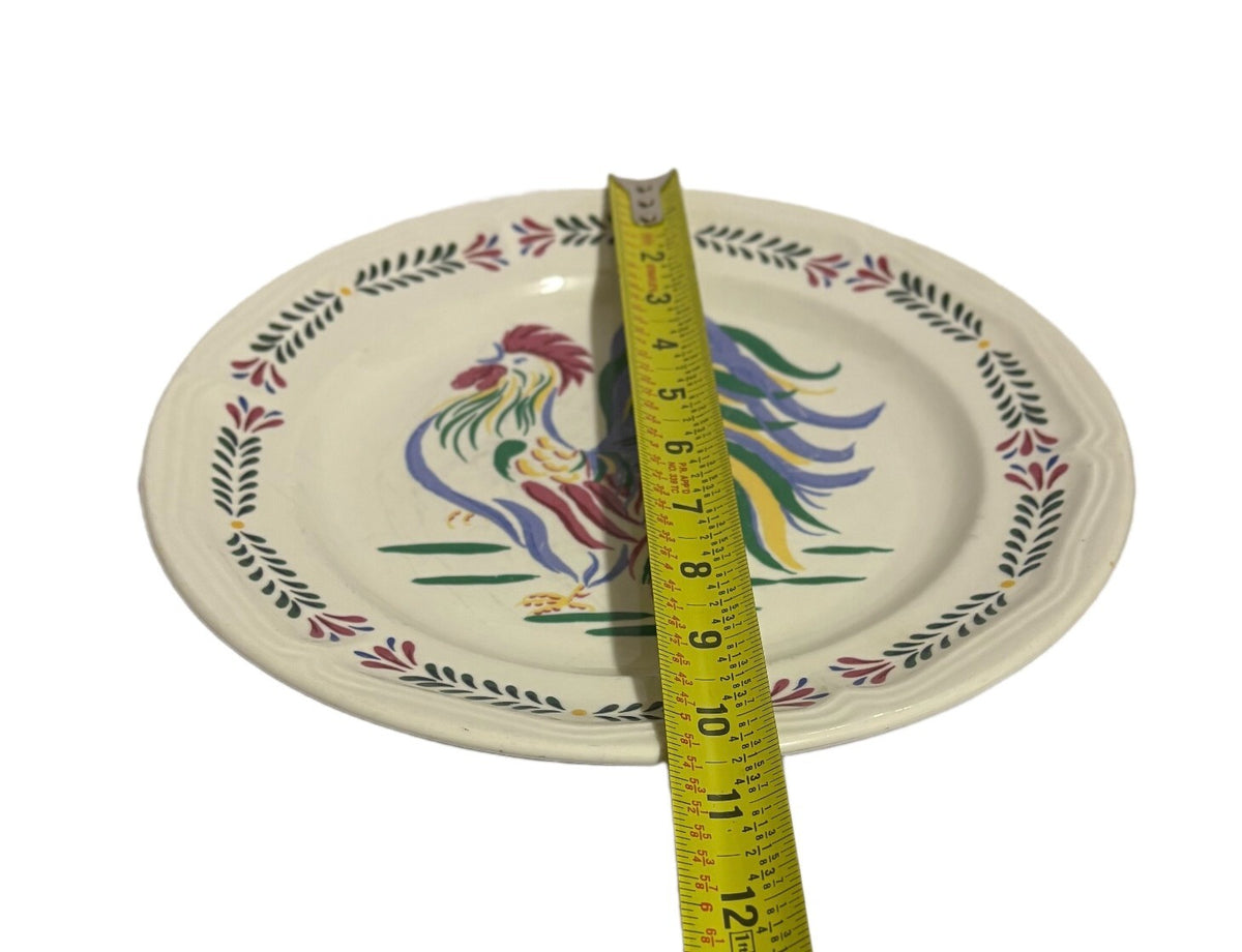 Vintage SUNRISE ROOSTER by Century Stoneware Oven Freezer Safe Laurel Trim