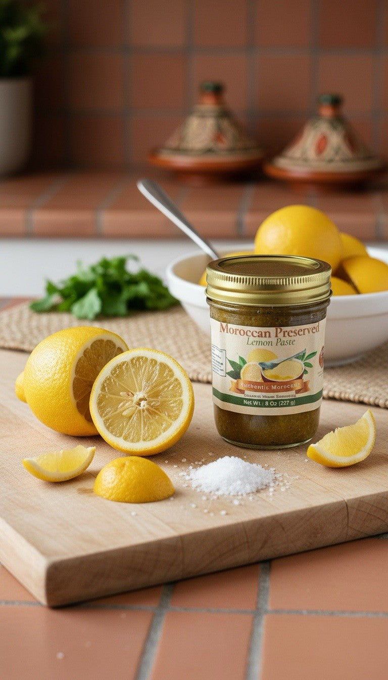 Preserved Lemon Paste Rub Natural Ingredients Authentic Moroccan Chef Made 