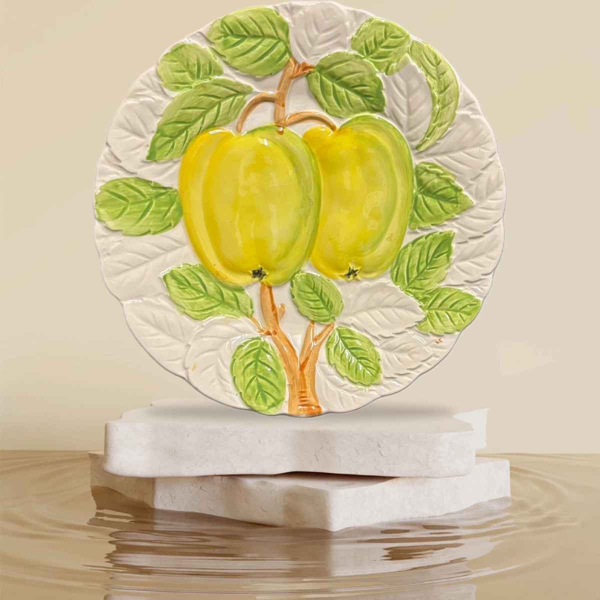 Stafford FRUIT DU JOUR Salad Plate Hand-Painted 1987 Dessert Collection 8 1/8"D