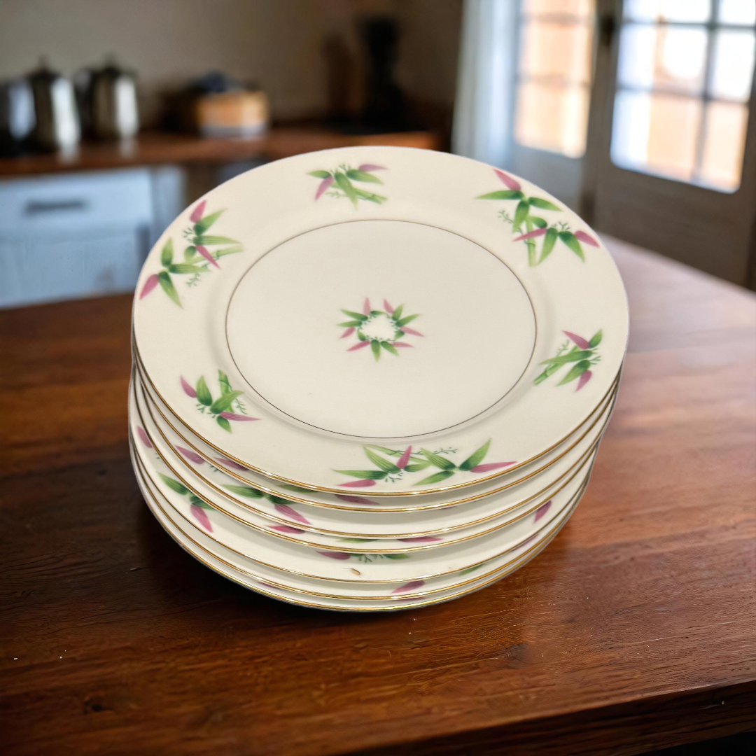 Vintage Harmony House Mandarin 6 Salad Plates 7 5/8” Japan Fine China