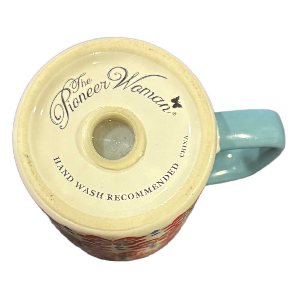 Pioneer Woman Salt Shaker Flea Market Collection Red Floral Ceramic Decor